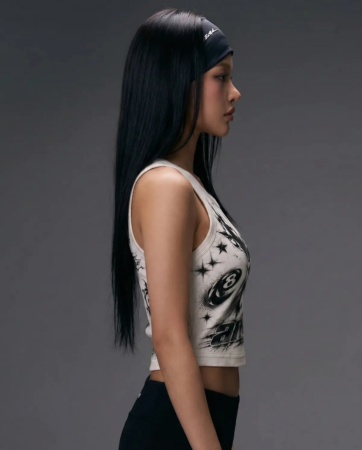 Angel 8 Graphic Crop Tank image 2